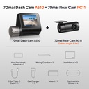 70mai A510 Dashcam (Front & Rear Set) تركيب مجاني في موقع الزبون عند إتمام الطلب - عمان - الاردن فقط / كاميرا مراقبة داشكام شاومي