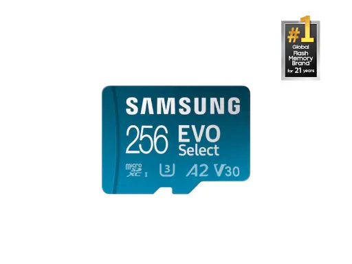 Samsung EVO Select + Adapter microSDXC 256GB (2024) 4K 160MB/s (copy)